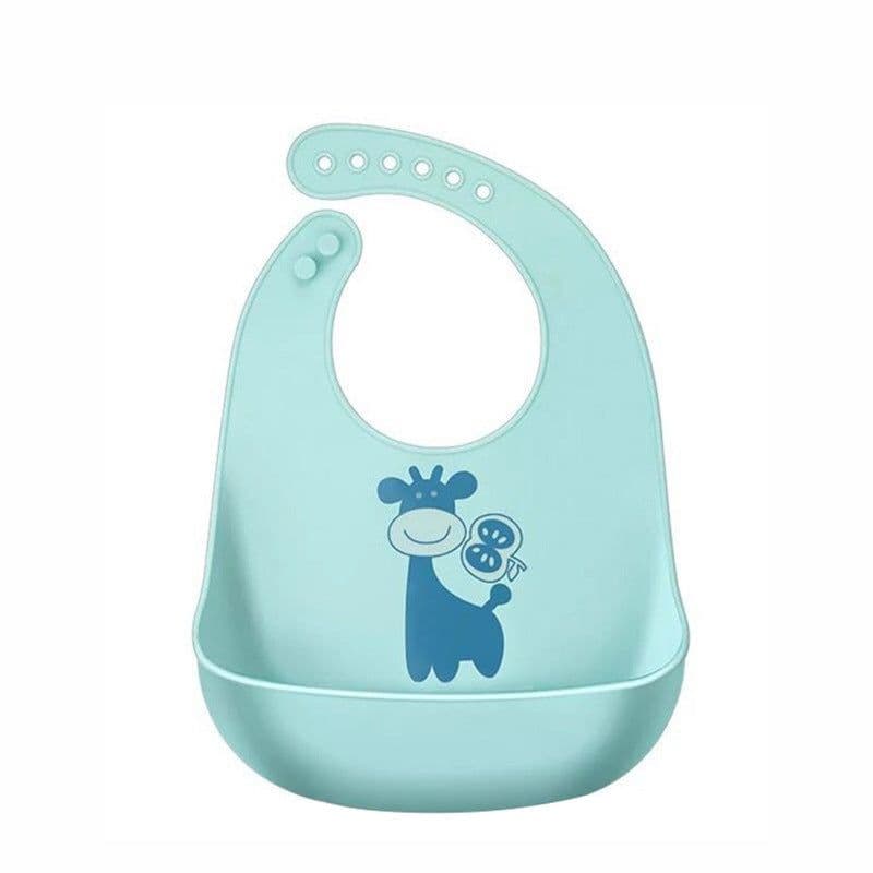 image-Baby Silicone Bib Waterproof 3D Pocket Cartoon Kids 4-6 Years