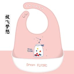 image-Baby Silicone Bib Waterproof 3D Pocket Cartoon Kids 4-6 Years