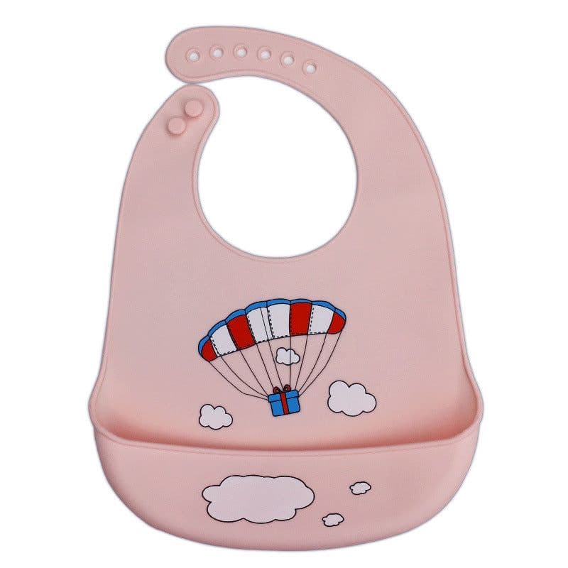 image-Baby Silicone Bib Waterproof 3D Pocket Cartoon Kids 4-6 Years