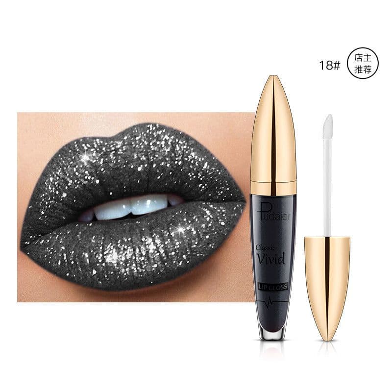 image-Pudaier 18 Color Matte Pearlescent Lipstick Lip Gloss P1230