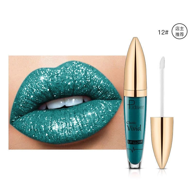 image-Pudaier 18 Color Matte Pearlescent Lipstick Lip Gloss P1230