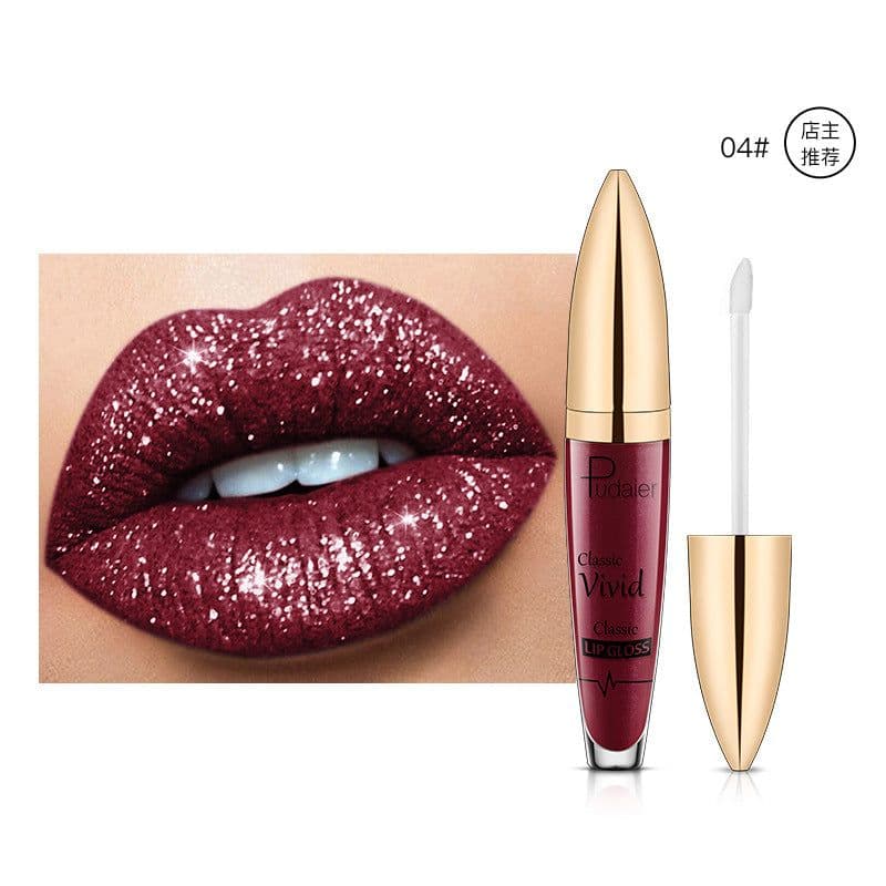 image-Pudaier 18 Color Matte Pearlescent Lipstick Lip Gloss P1230