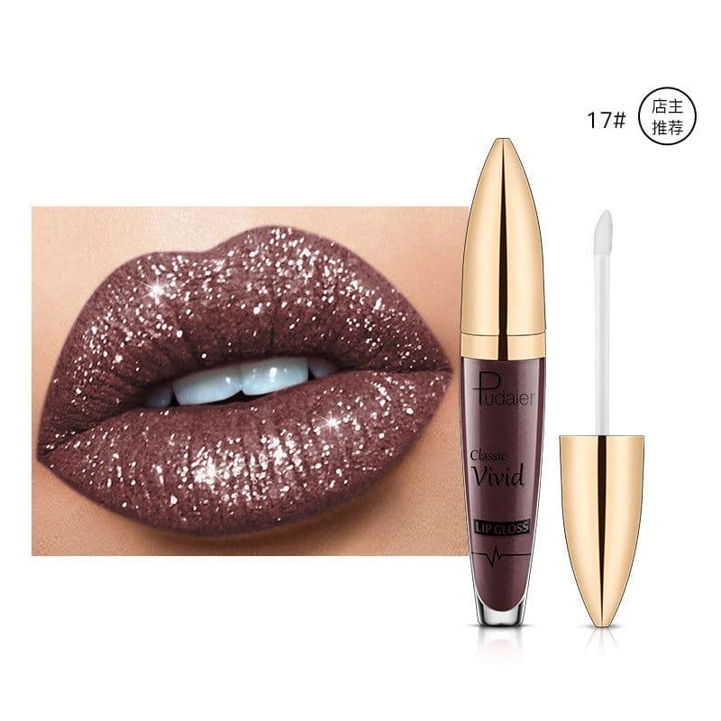 image-Pudaier 18 Color Matte Pearlescent Lipstick Lip Gloss P1230
