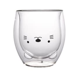 image-Double-Layer Borosilicate Glass Water Cup Cartoon Bear Design 250ml