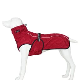 image-P&P Large Dog Harness Vest Waterproof Quilted Cotton Winter Brown