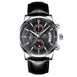 image-OLMECA 0828 Men's Quartz Watch Chronograph Waterproof Steel Band