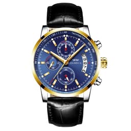 image-OLMECA 0828 Men's Quartz Watch Chronograph Waterproof Steel Band