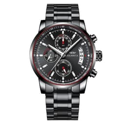 image-OLMECA 0828 Men's Quartz Watch Chronograph Waterproof Steel Band