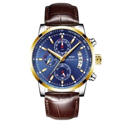 image-OLMECA 0828 Men's Quartz Watch Chronograph Waterproof Steel Band