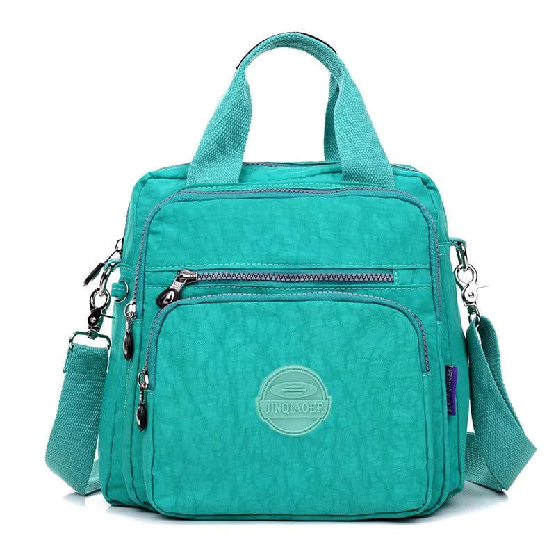 image-BUYAO Women's Nylon Backpack Waterproof Convertible Shoulder Bag