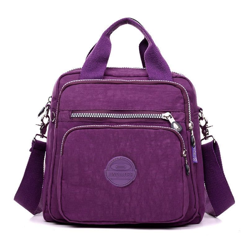 image-BUYAO Women's Nylon Backpack Waterproof Convertible Shoulder Bag