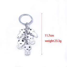 image-Anime Princess Mononoke Tree Elf Keychain Metal Pendant Gift