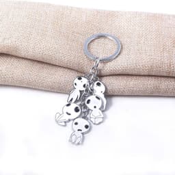 image-Anime Princess Mononoke Tree Elf Keychain Metal Pendant Gift