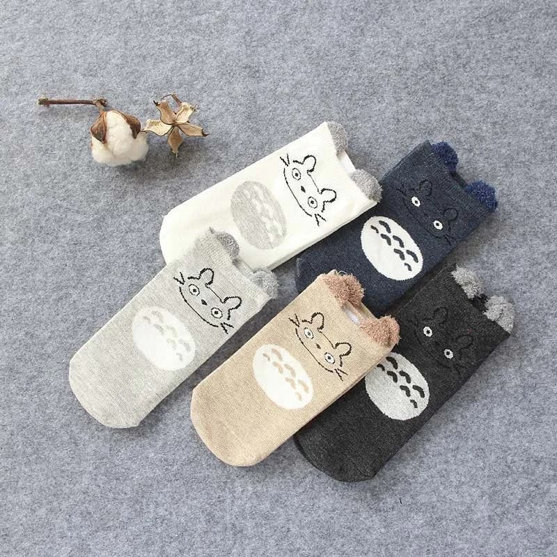 image-Women's Cotton Cartoon Animal Low Cut Ankle Socks