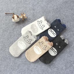 image-Women's Cotton Cartoon Animal Low Cut Ankle Socks