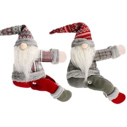 image-Haobei Christmas Lattice Forest Elderly Curtain Buckle Doll Pendant