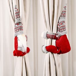 image-Haobei Christmas Lattice Forest Elderly Curtain Buckle Doll Pendant