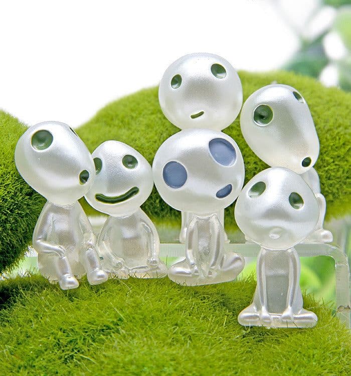 image-Hayao Miyazaki Luminous Tree Wizard Resin Figurine with Glass Cover
