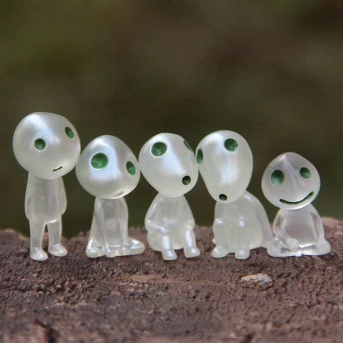 image-Hayao Miyazaki Luminous Tree Wizard Resin Figurine with Glass Cover
