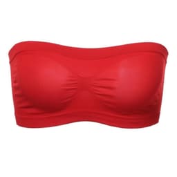 image-Seamless Strapless Bandeau Bralette for Women