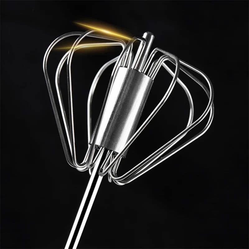 image-Jie Qing Manual Whisk 12 inch Stainless Steel Hand Press Mixer