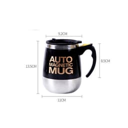 image-Electric Magnetic Self-Stirring Coffee Mug Stainless Steel