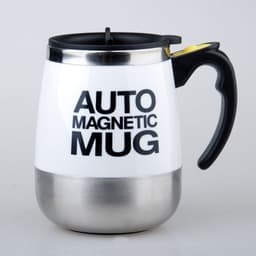 image-Electric Magnetic Self-Stirring Coffee Mug Stainless Steel