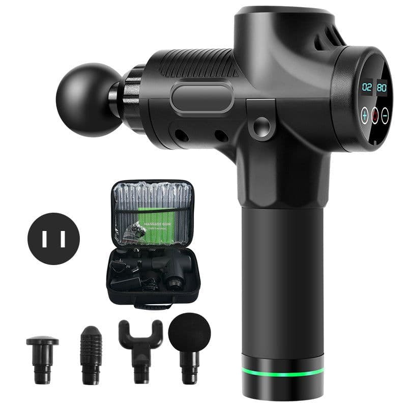 image-YUANJIAN Massage Gun 30 Speed 6 Heads Rechargeable Fascia Gun