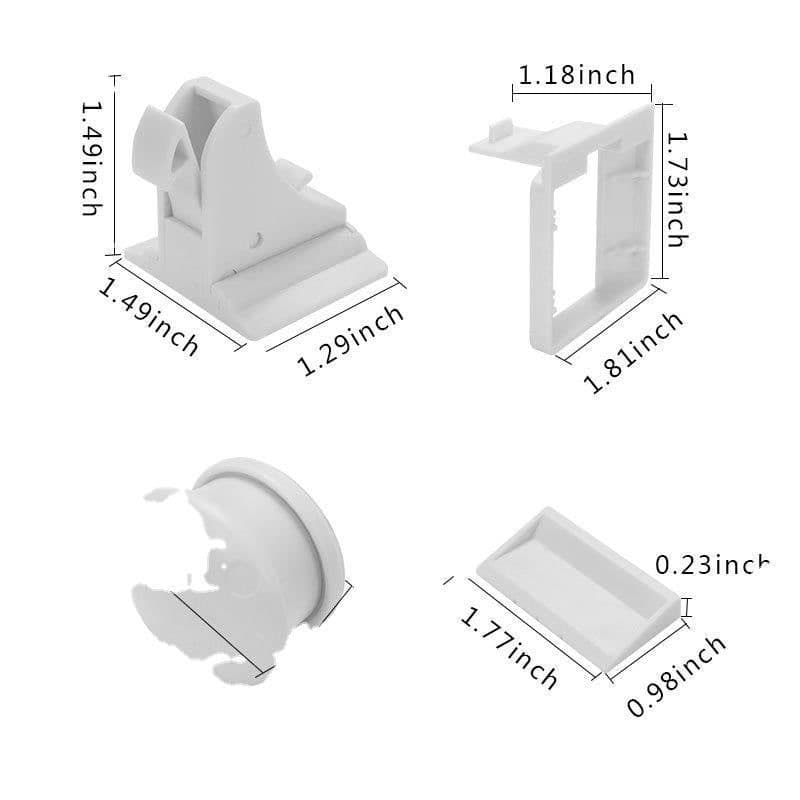image-Child Safety Magnetic Cabinet Drawer Lock Set 4 Locks + 1 Key