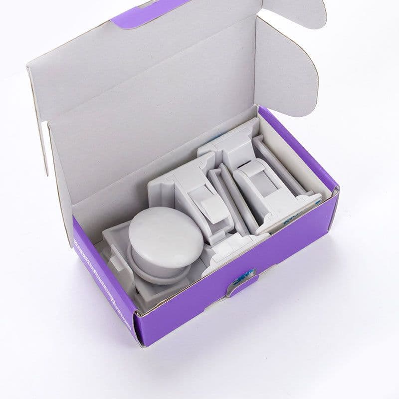 image-Child Safety Magnetic Cabinet Drawer Lock Set 4 Locks + 1 Key