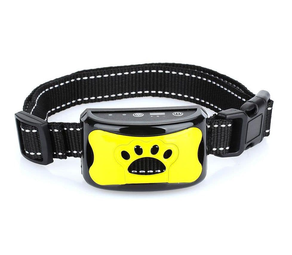 image-Rechargeable Waterproof Anti-Bark Dog Collar Ultrasonic Electric