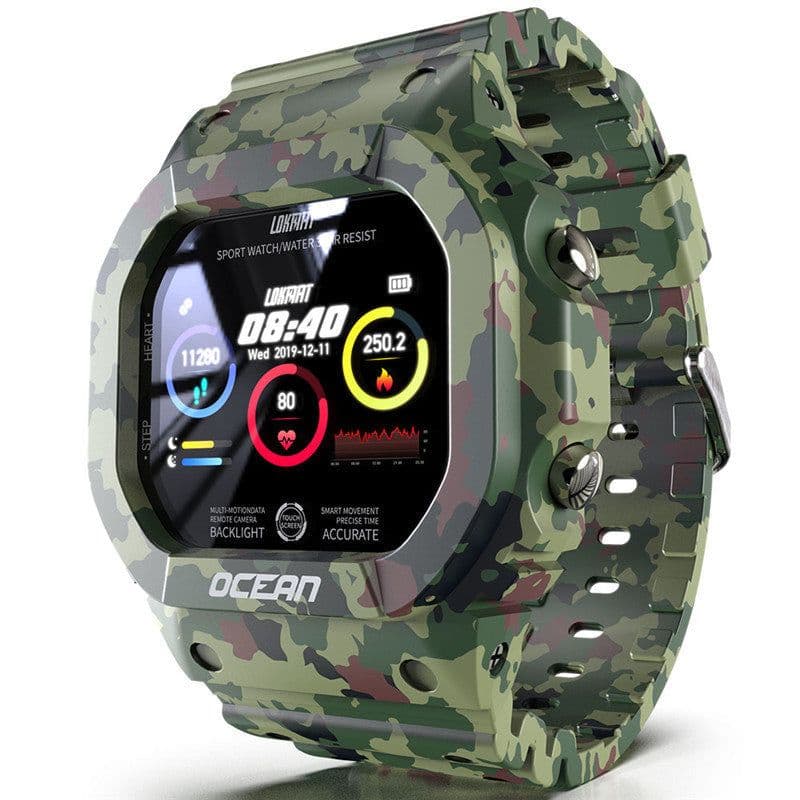 image-Ocean Smart Fitness Watch 1.3" Heart Rate Monitor Bluetooth