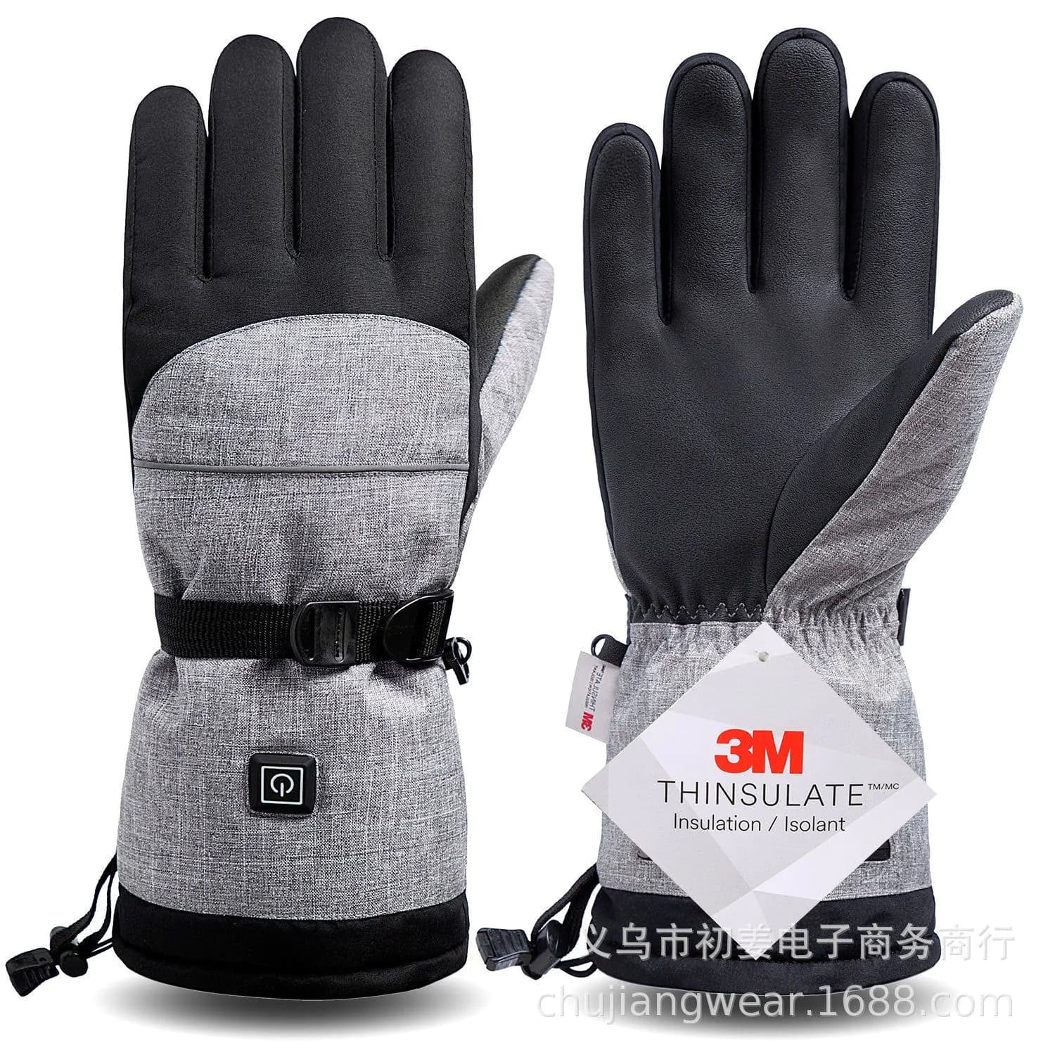 image-Heated Motorcycle Racing Gloves with 3-Speed Temperature Control