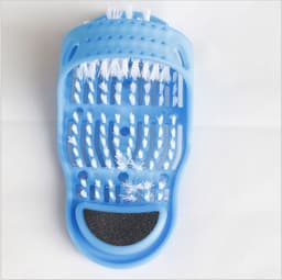 image-Foot Massage Slippers with Scrubbing Brush PVC