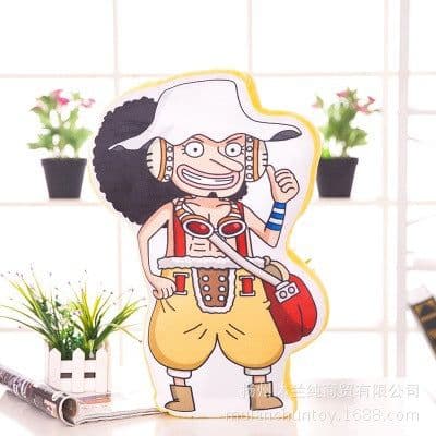 image-One Piece Luffy Plush Pillow 50cm Cartoon Character Cushion Toy