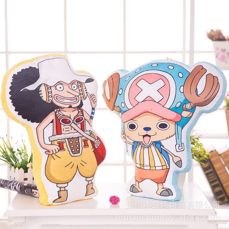 image-One Piece Luffy Plush Pillow 50cm Cartoon Character Cushion Toy