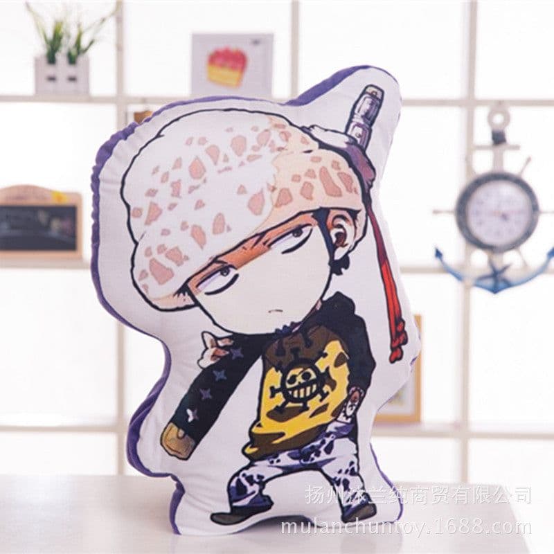 image-One Piece Luffy Plush Pillow 50cm Cartoon Character Cushion Toy