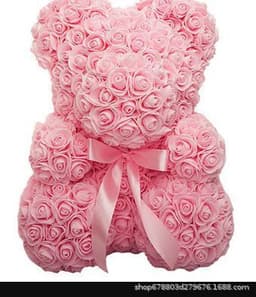image-2.5cm PE Foam Rose Flower DIY Bridal Wedding Wreath 144pcs