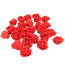 image-2.5cm PE Foam Rose Flower DIY Bridal Wedding Wreath 144pcs