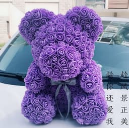 image-2.5cm PE Foam Rose Flower DIY Bridal Wedding Wreath 144pcs
