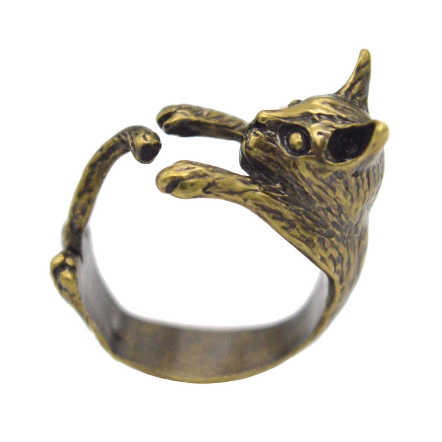 image-Women's Cartoon Cat Animal Ring Alloy Jewelry R005