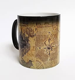 image-Harry Potter Color Changing Mug Thermal Heat Sensitive Map Design