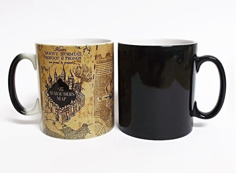 image-Harry Potter Color Changing Mug Thermal Heat Sensitive Map Design