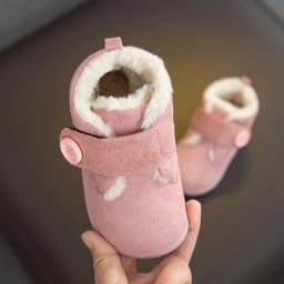 image-Kids Winter Cotton Shoes Velcro Warm Soft Sole Ages 1-6 Unisex