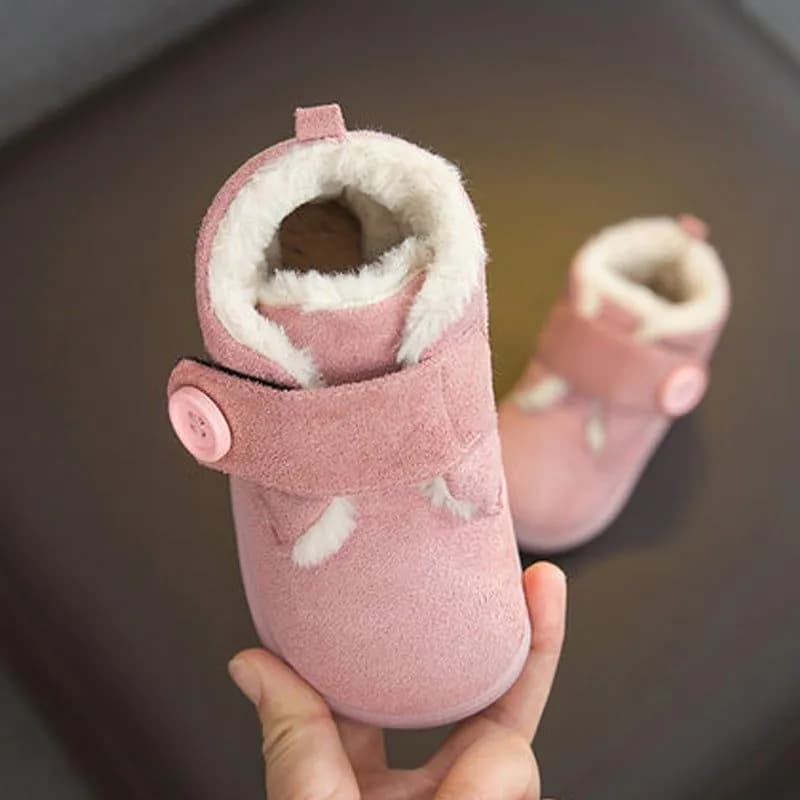 image-Kids Winter Cotton Shoes Velcro Warm Soft Sole Ages 1-6 Unisex