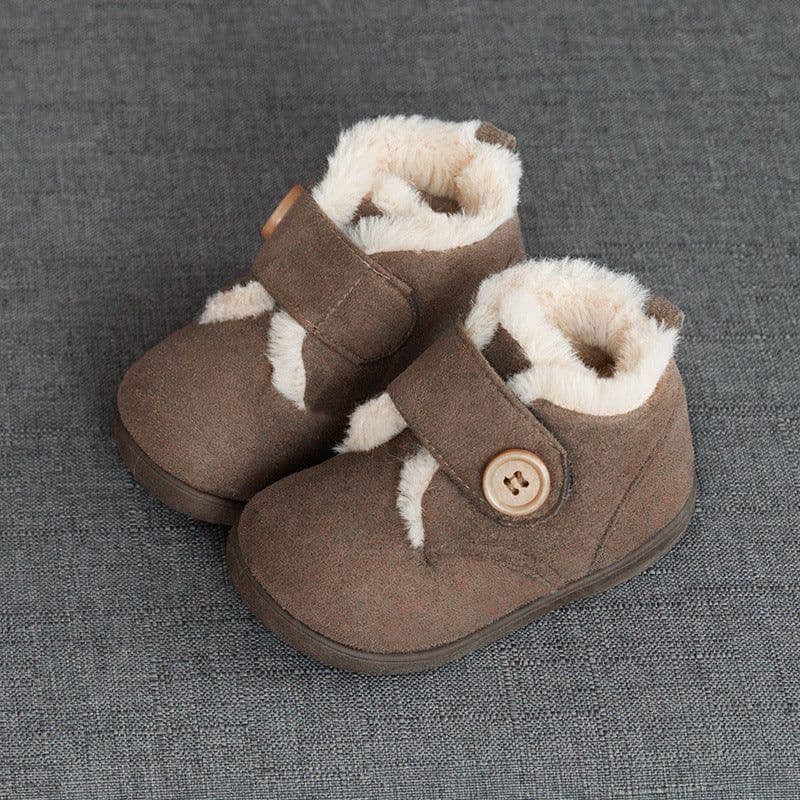 image-Kids Winter Cotton Shoes Velcro Warm Soft Sole Ages 1-6 Unisex