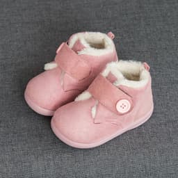 image-Kids Winter Cotton Shoes Velcro Warm Soft Sole Ages 1-6 Unisex