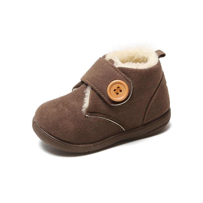image-Kids Winter Cotton Shoes Velcro Warm Soft Sole Ages 1-6 Unisex