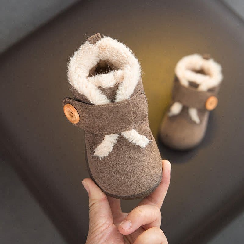 image-Kids Winter Cotton Shoes Velcro Warm Soft Sole Ages 1-6 Unisex