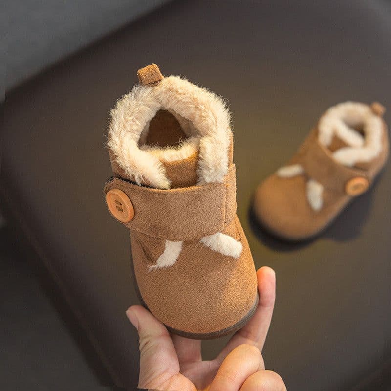 image-Kids Winter Cotton Shoes Velcro Warm Soft Sole Ages 1-6 Unisex
